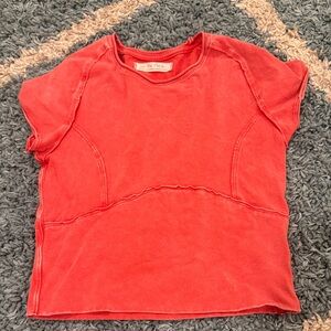 We The Free Red Short Sleeve Tee